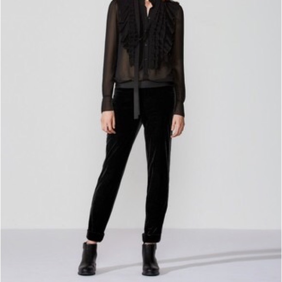 Bailey 44 Black Phantom Velvet Pants - Picture 3 of 10